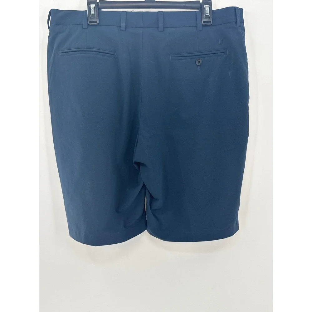 Walter Hagen Mens Golf Shorts Navy Blue Flat Front Performance Size 36 - Picture 2 of 6